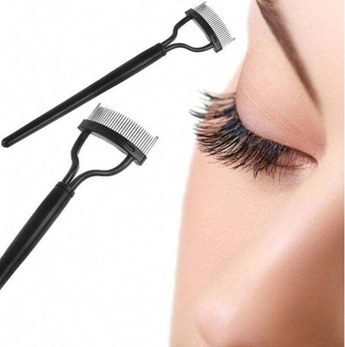 Pettine-Applicatore-Guida-Ciglia-Make-up-Trucco-Donna-Punte-In-Acciaio-Mascara