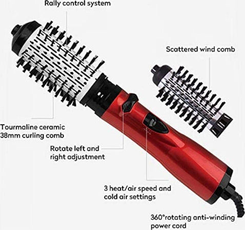 Pettine Arricciacapelli Elettrico Rotante 2in1 Asciugacapelli Spazzola 3 Livelli Salute e Bellezza > Cura dei Capelli > Spazzole per capelli Trade Shop italia - Napoli, Commerciovirtuoso.it