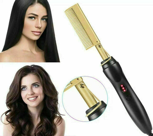 Pettine Caldo Piastra Per Capelli Lisci Riscaldamento Elettrico Barba Styling Salute e Bellezza > Cura dei Capelli > Piastre per capelli Trade Shop italia - Napoli, Commerciovirtuoso.it