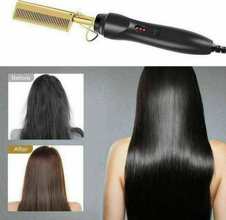 Pettine Caldo Piastra Per Capelli Lisci Riscaldamento Elettrico Barba Styling Salute e Bellezza > Cura dei Capelli > Piastre per capelli Trade Shop italia - Napoli, Commerciovirtuoso.it