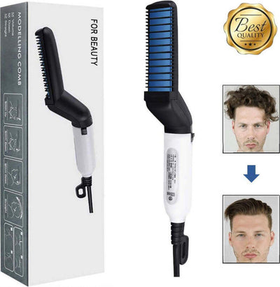 Pettine-Elettrico-Spazzola-Per-Capelli-Professionale-Lisci-E-Ricci-Multifunzione