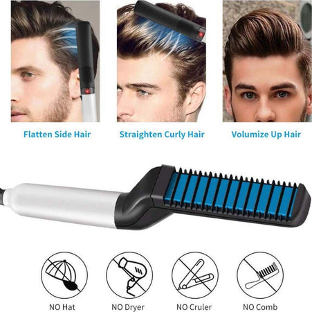 Pettine-Elettrico-Spazzola-Per-Capelli-Professionale-Lisci-E-Ricci-Multifunzione
