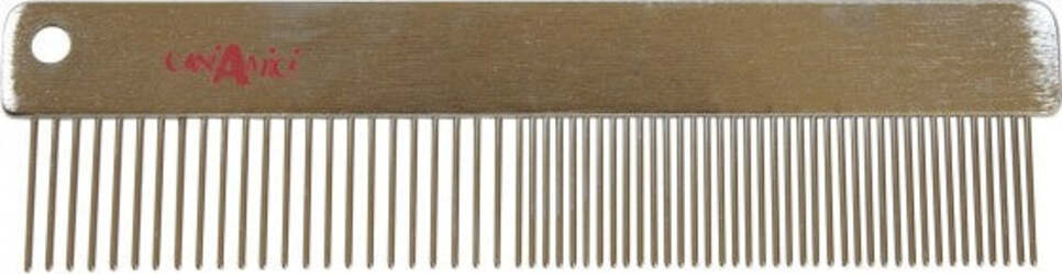 Pettine-Lineare-Acciaio-Fine-Grosso-Per-Cani-Di-Taglia-Media-Con-Pelo-Morbido