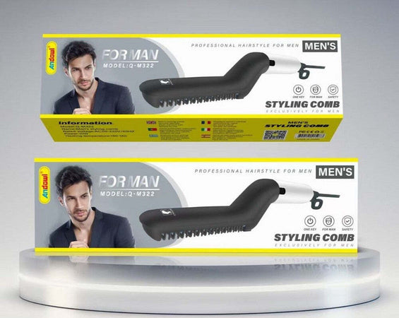 Pettine Spazzola Styling Riscaldata Uomo Per Raddrizzare Capelli Barba Q-m322 Bellezza/Cura dei capelli/Strumenti per lo styling/Pettini Trade Shop italia - Napoli, Commerciovirtuoso.it