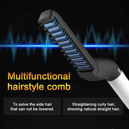 Pettine Spazzola Styling Riscaldata Uomo Per Raddrizzare Capelli Barba Q-m322 Bellezza/Cura dei capelli/Strumenti per lo styling/Pettini Trade Shop italia - Napoli, Commerciovirtuoso.it