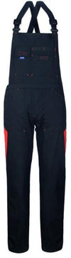 Pettorina Silverstone Nero/Arancio Salopette da Lavoro Meccanico Officina Gommista Elettricista