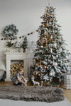 Palline in vetro Bianco Opaco tinta unita per albero di Natale moderno