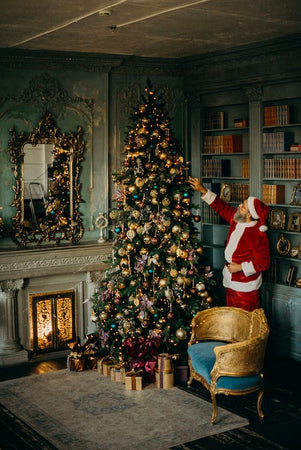 Palline in vetro per albero di natale oro decorazione natalizia