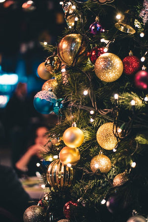 Palline in vetro per albero di natale oro decorazione natalizia