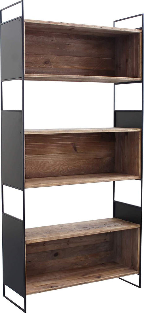 PEZ---libreria-con-6-ripiani-in-legno-di-pino-riciclato-Marrone-Milani-Home