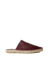 Bottega Veneta Espadrillas Lagoon con Intreccio in Bordeaux da donna