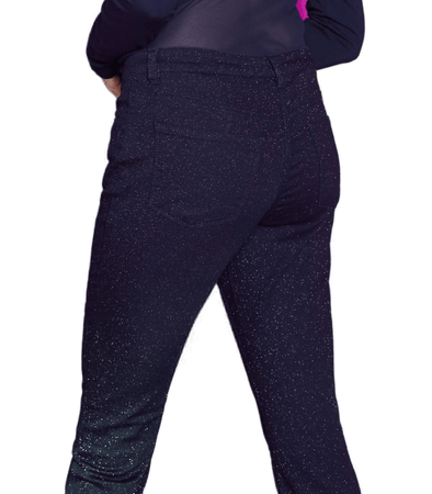 Philippe Matignon Pantalone da Donna Glitterato colore Blu A013134PM S14 - Passarelli Biancheria