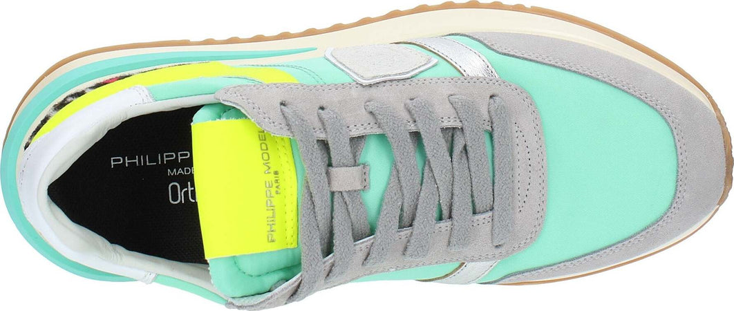 Philippe-Model-Sneakers-Grigio-verde-da-donna