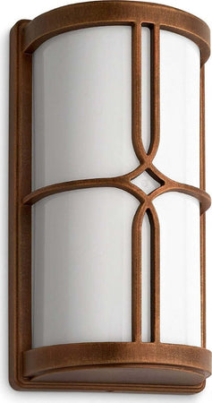 PHILIPS---APPLIQUE-NECTAR-LUCE-DIFFUSA-ALLUMINIO-BRONZO-E-VETRO-1XE27-20WATT