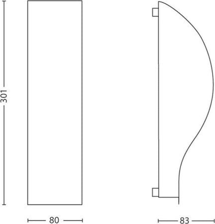 PHILIPS---LAKEPORT-LAMPADA-DA-PARETE-LEGNO-SCURO