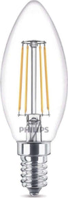 PHILIPS---LAMPADINA-LED-A-CANDELA-CHIARA-CON-FILAMENTO-A-VISTA-40W-E14-270OK---NON-DIMMERABILE---LUCE-BIANCA-CALDA