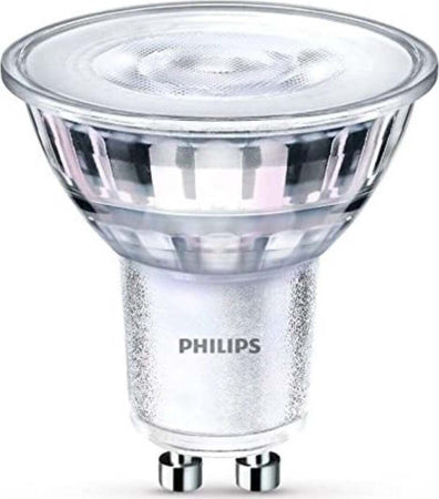 PHILIPS---LAMPADINA-LED-A-FARETTO-IN-VETRO-65W-GU10-6500K---NON-DIMMERABILE---LUCE-BIANCA-FREDDA