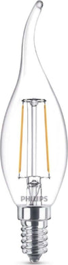 PHILIPS---LAMPADINA-LED-AD-OLIVA-ONDULATA-CON-FILAMENTI-A-VISTA-25W-E14-WW-BA35---NON-DIMMERABILE---LUCE-BIANCA-CALDA