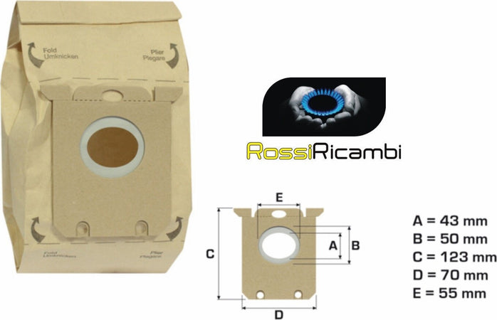 PHILIPS 5 SACCHETTI ASPIRAPOLVERE EXPRESSION - IMPACT - NS 215 Casa e cucina/Aspirapolvere e pulizia di pavimenti e finestre/Accessori per aspirapolvere/Sacchetti per aspirapolvere/Sacchetti per aspirapolvere verticale Rossi Ricambi - Venetico Marina, Commerciovirtuoso.it