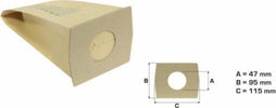 PHILIPS  5 SACCHETTI SCOPA ELETTRICA BASKET 69 COMPACT 700 800 850 900 950 - NS 243 Casa e cucina/Aspirapolvere e pulizia di pavimenti e finestre/Accessori per aspirapolvere/Sacchetti per aspirapolvere/Sacchetti per aspirapolvere verticale Rossi Ricambi - Venetico Marina, Commerciovirtuoso.it
