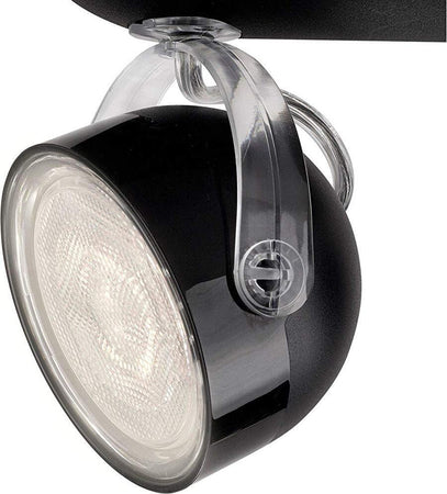 Philips-532323016-Dyna-Lampada-con-2-Faretti-a-LED,-Nero-[Classe-di-efficienza-energetica-A]