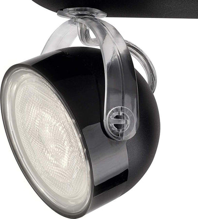 Philips-532323016-Dyna-Lampada-con-2-Faretti-a-LED,-Nero-[Classe-di-efficienza-energetica-A]