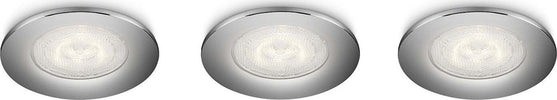 Philips-591001116-Sceptrum-Set-di-3-Faretti-a-LED-da-Incasso,-Cromo-[Classe-di-efficienza-energetica-A]