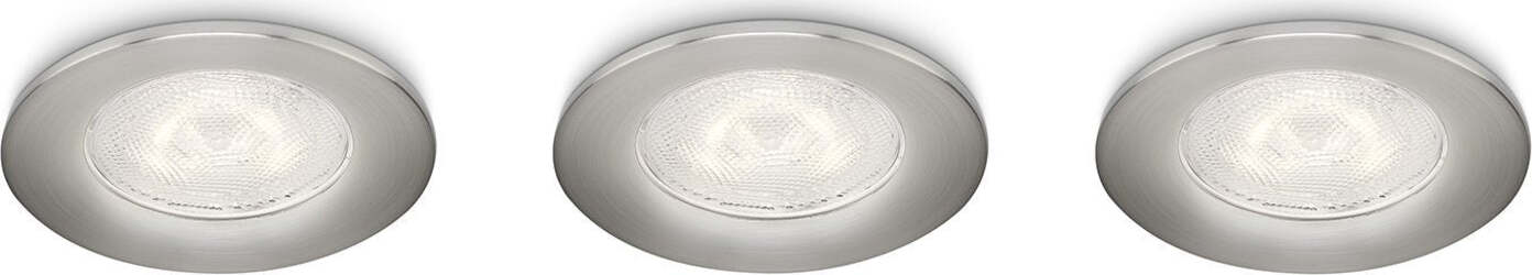 Philips-591001716-Sceptrum-Set-di-3-Faretti-a-LED-da-Incasso,-Acciaio-[Classe-di-efficienza-energetica-A]