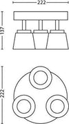 PHILIPS-DEMDER---3-LUCI-BIANCO,-LUCE-BIANCA-CALDA-LED
