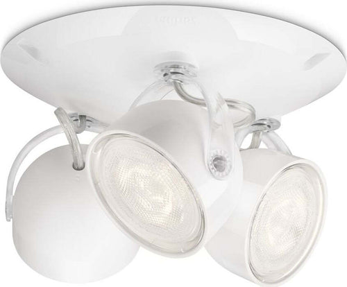 Philips-Dyna-Lampada-da-Soffitto-con-3-Faretti-LED,-Bianco-[Classe-di-efficienza-energetica-A]