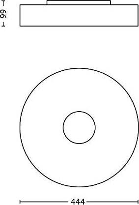 Philips-Ecomoods-Lampadario-da-Soffitto,Lampadina-Inclusa,-2Gx-13,-1x60-W-[Classe-di-efficienza-energetica-B]