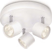 Philips-Lampada-da-Soffitto-con-3-Spot-LED,-Alluminio,-Bianco-[Classe-di-efficienza-energetica-A]