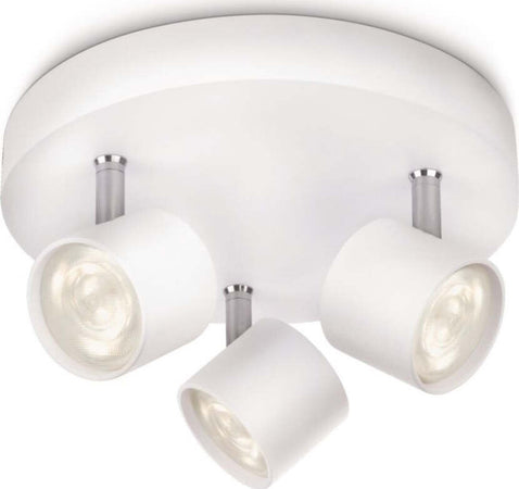 Philips-Lampada-da-Soffitto-con-3-Spot-LED,-Alluminio,-Bianco-[Classe-di-efficienza-energetica-A]