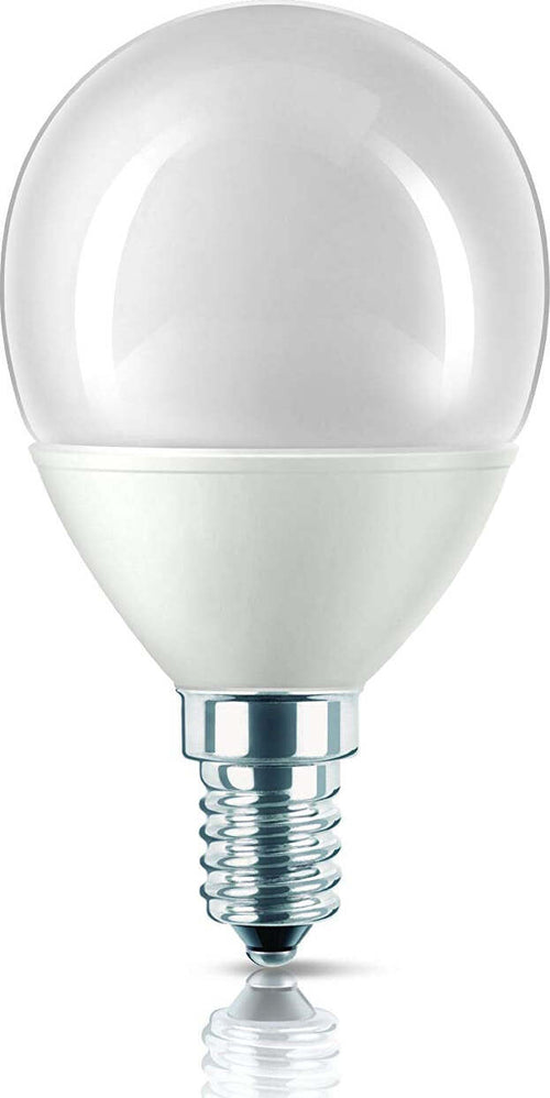 Philips-Lampadina-a-Risparmio-EnergeticoSferica-Smerigliata-8-W-Corrispondenti-a-35-W,-Attacco-Piccolo-E14,-Luce-Bianca-Calda-[Classe-di-efficienza-energetica-A]