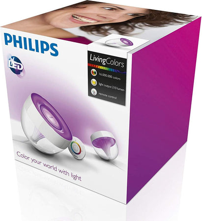 Philips-LivingColors-IRIS-Lampada-da-Tavolo-LED,-E27,-10-W,-Bianco-[Classe-di-efficienza-energetica-A]