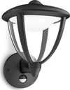 PHILIPS-MYGARDEN-OUTDOOR---LAMPADA-LE-DA-PARETE-ROBIN-CON-SENSORE-NERA