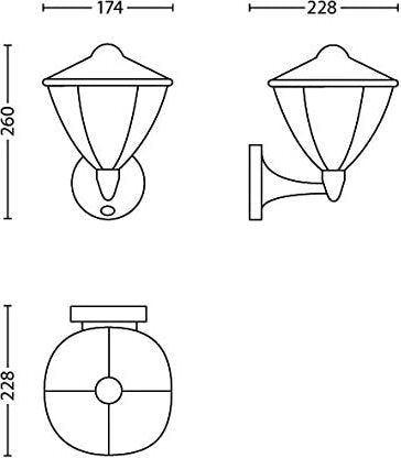 PHILIPS-MYGARDEN-OUTDOOR---LAMPADA-LE-DA-PARETE-ROBIN-CON-SENSORE-NERA
