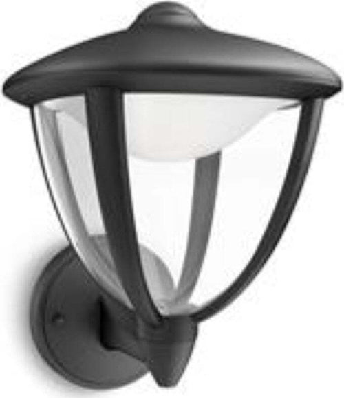 PHILIPS-MYGARDEN-OUTDOOR-WALL-LIGHT-BLACK-ROBIN-NERA-LED