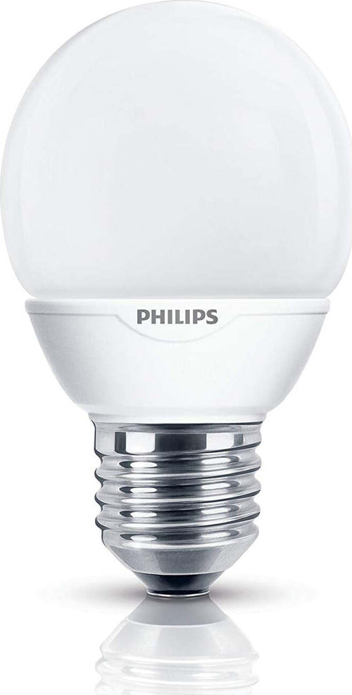 Philips-S10YSF7B1-Lampadina-a-Risparmio-Energetico,-Sferica-Smerigliata,-7W-(Corrispondenti-a-30W),-Attacco-Piccolo-E27,-Luce-Bianca-Calda-[Classe-di-efficienza-energetica-A]