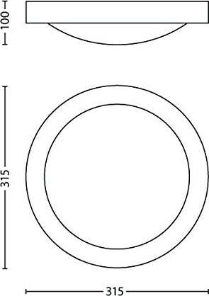 Philips-Salts-Lampada-Bagno-Soffitto,-Metallo-Satinato-con-Vetro,-Diametro-31-cm,-IP44,-Lampadina-Risparmio-Energetico-Inclusa-[Classe-di-efficienza-energetica-A]