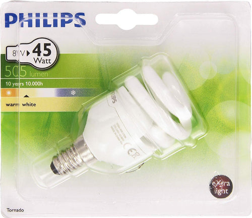 Philips-T10Y8E14B1-Lampada,-Luce-Calda,-8-W,-Bianco-[Classe-di-efficienza-energetica-A]