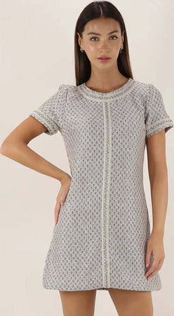 PHO-Firenze-|-Abito-corto-in-maglia-lurex