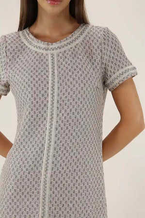 PHO-Firenze-|-Abito-corto-in-maglia-lurex