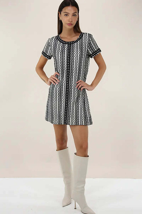 PHO-Firenze-|-Abito-corto-in-maglia-lurex