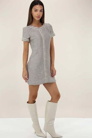 PHO-Firenze-|-Abito-corto-in-maglia-lurex