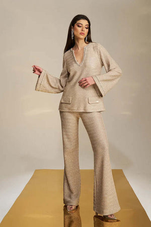 PHO-Firenze-|-Pantalone-zampa-in-maglia-lurex