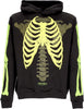 PHOBIA-Felpa-Leggera-Cappuccio-Uomo-Bones-Hoodie-Black/green/light-Green-da-uomo