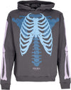 PHOBIA-Felpa-Leggera-Cappuccio-Uomo-Bones-Hoodie-Grey/blue/lilac-da-uomo