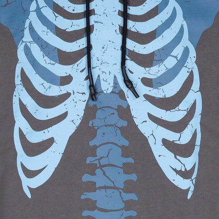 PHOBIA-Felpa-Leggera-Cappuccio-Uomo-Bones-Hoodie-Grey/blue/lilac-da-uomo