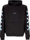 PHOBIA-Felpa-Leggera-Cappuccio-Uomo-Cross-Bones-Hoodie-Black/light-Blue-da-uomo